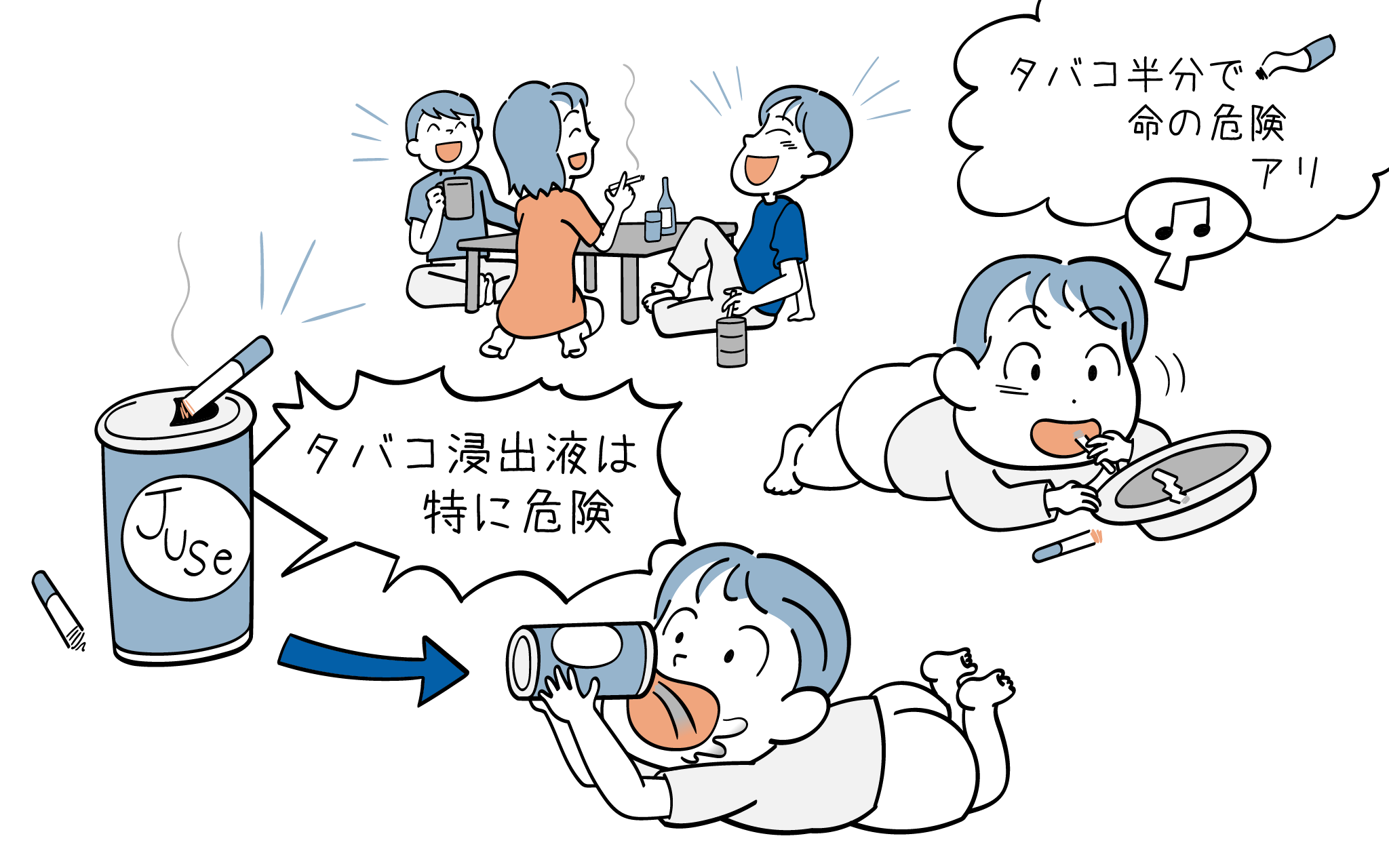 タバコの誤飲について、こころみクリニックの小児科専門医が詳しく解説。