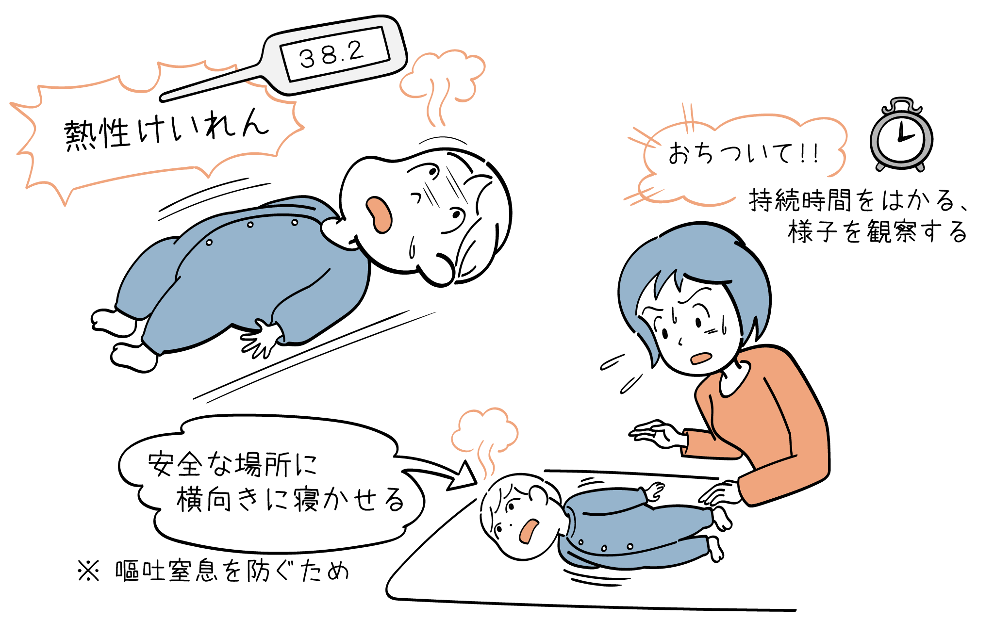 熱性けいれんの症状や治療について、こころみクリニック小児科専門医が解説。