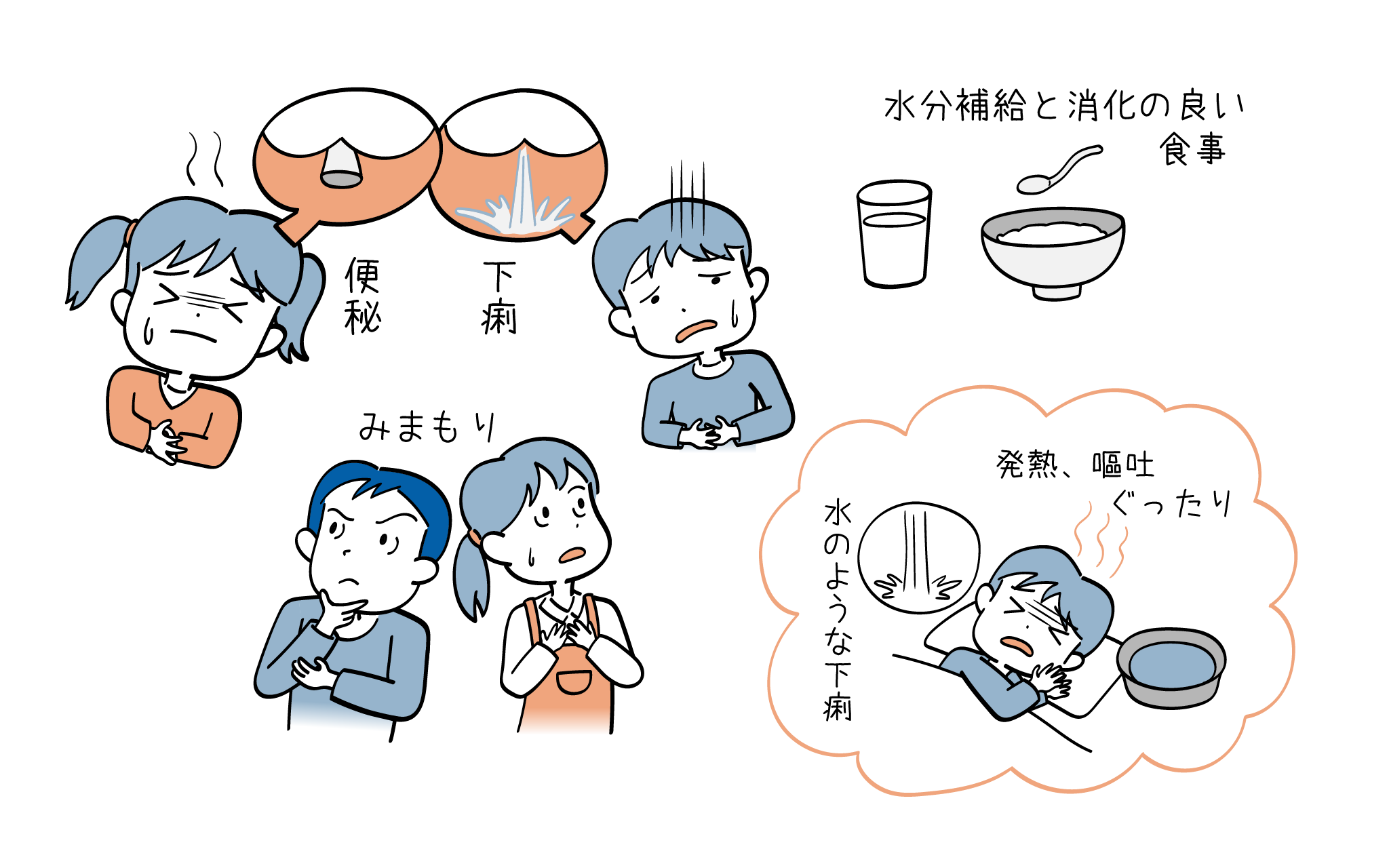 子どもの下痢と便秘の疑問に小児科医がお答えします。